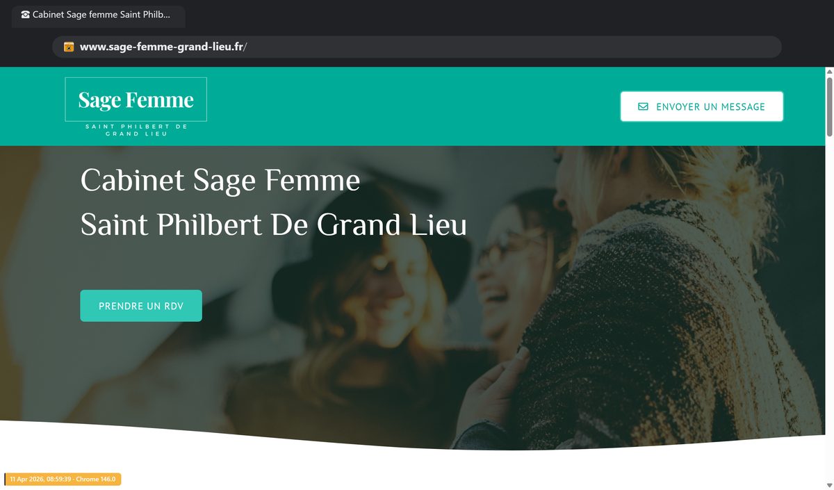 Ancien site Cabinet Sage-Femme Saint-Philbert — avant refonte