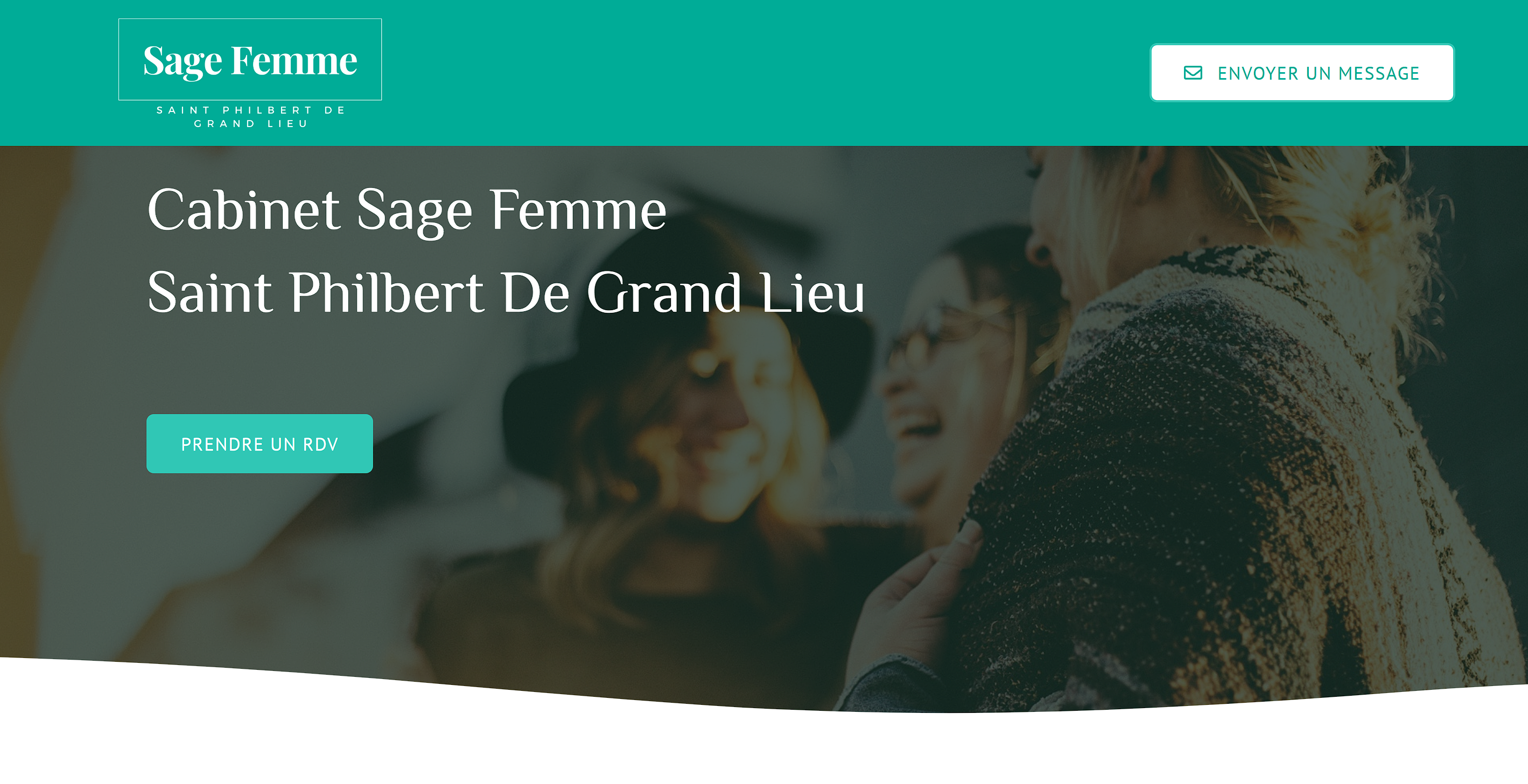 Capture d'écran du site Cabinet Sage-femme Grand Lieu